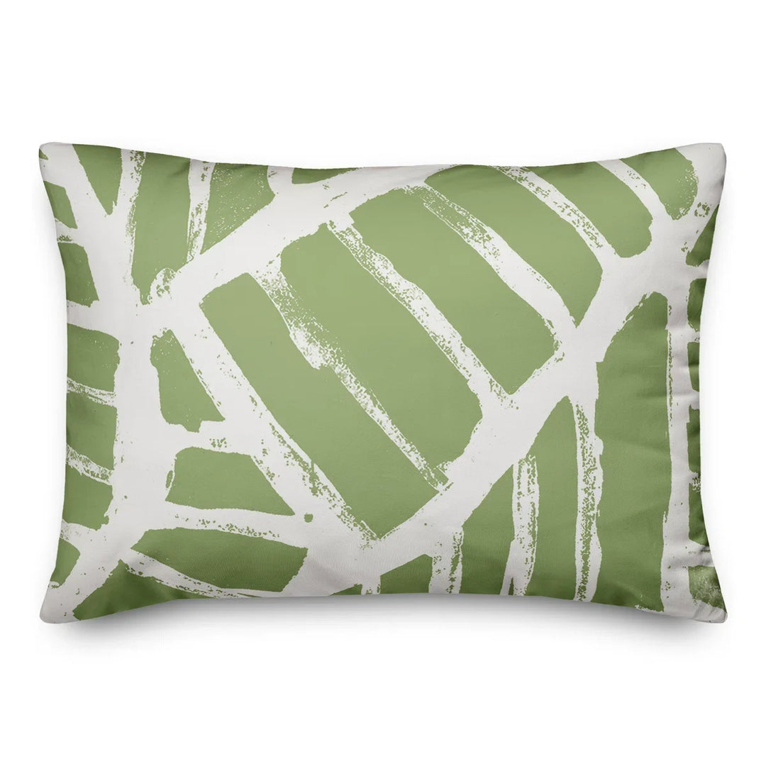 Floral Indoor/Outdoor Reversible Throw Pillow