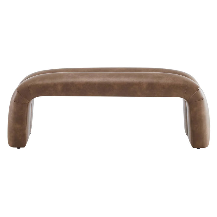 Dex Vegan Leather Bench