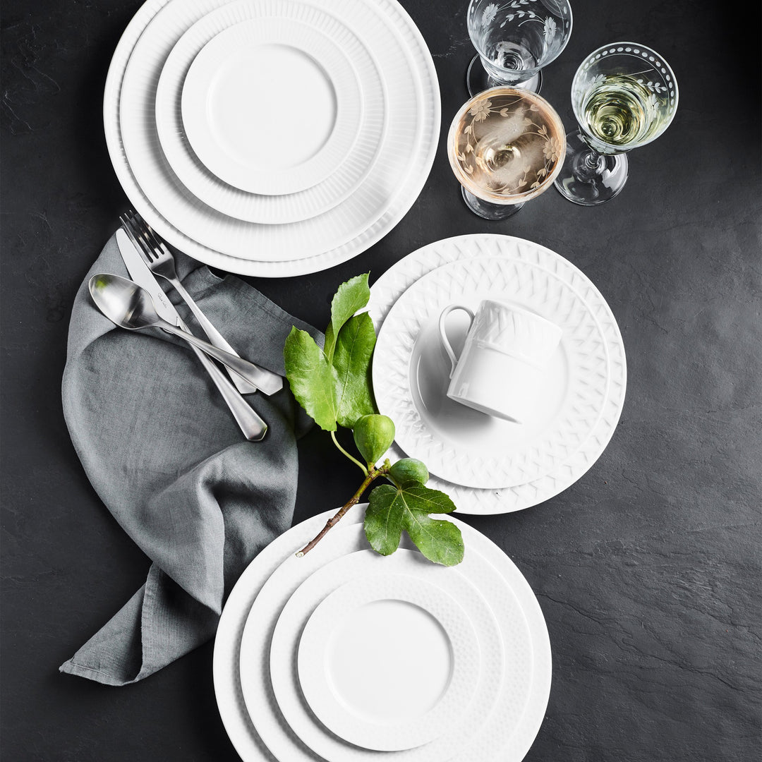 Pillivuyt Plisse Bread & Butter Plates, Set of 4