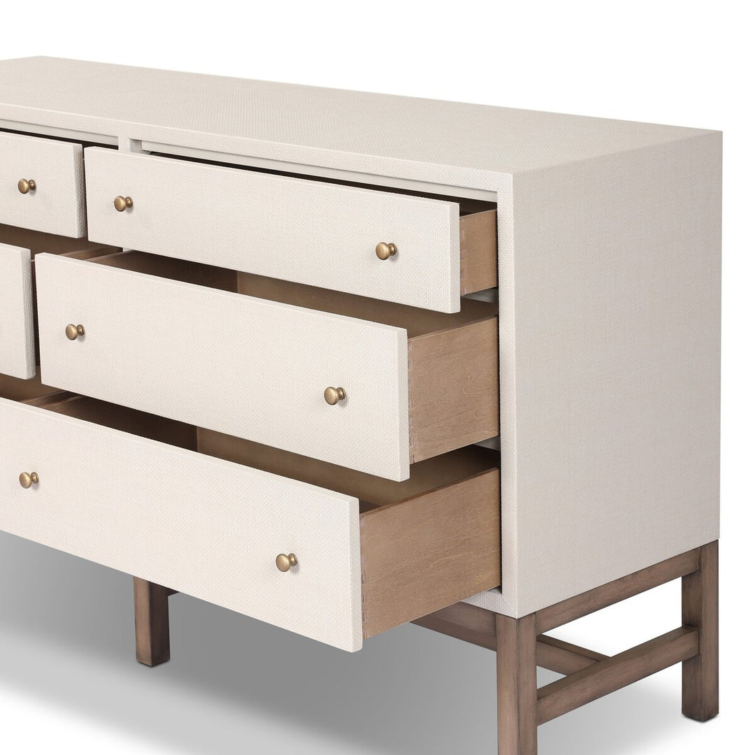 Faye 6 Drawer Dresser - Ivory