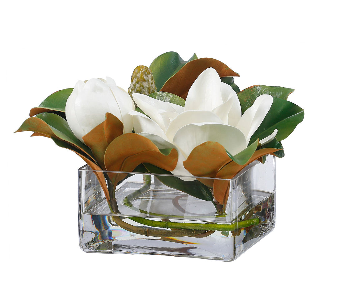 Faux Magnolias Composed Arrangement