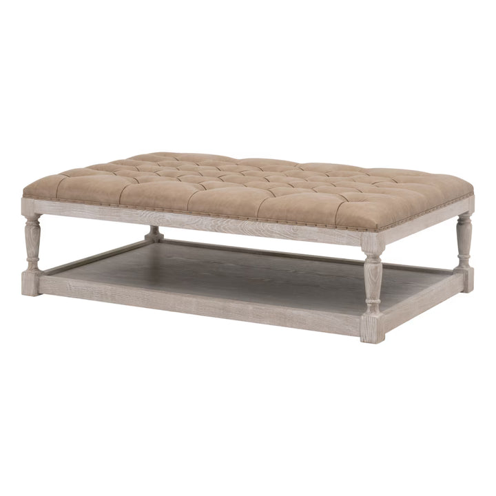 Townsend Tufted Upholstered Rectangle Coffee Table