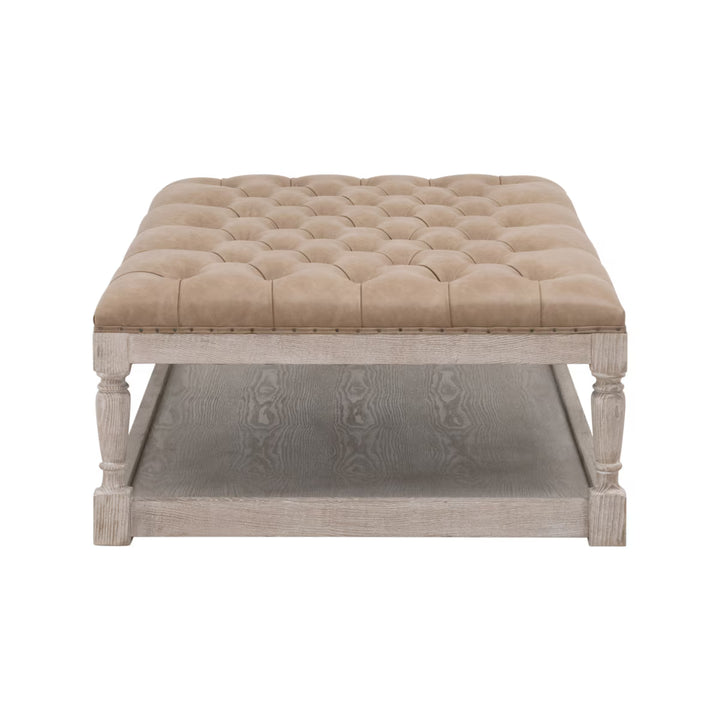 Townsend Tufted Upholstered Rectangle Coffee Table