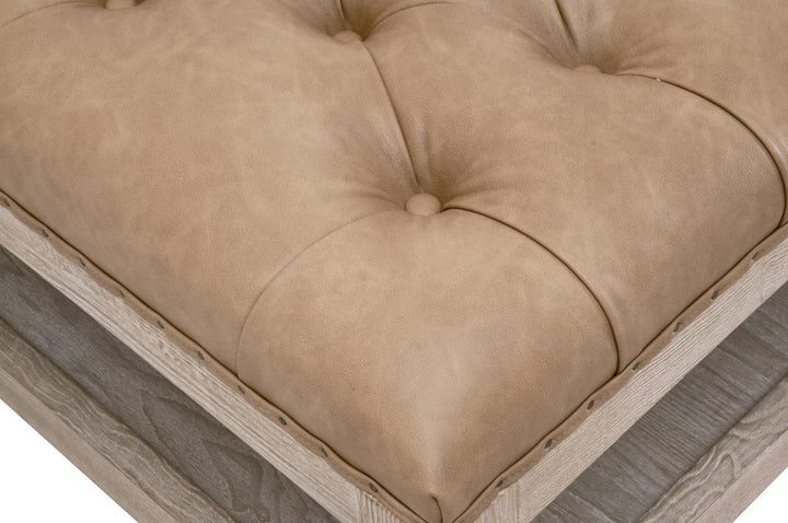 Townsend Tufted Upholstered Rectangle Coffee Table