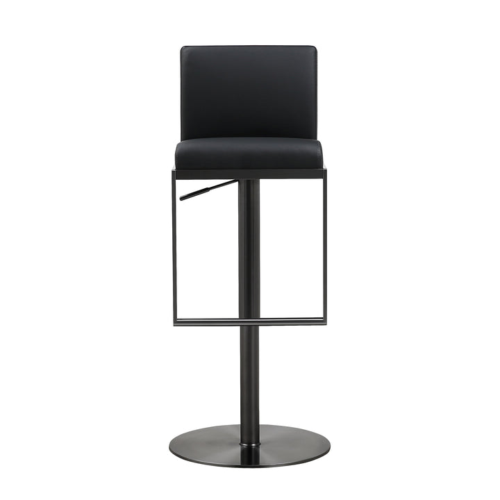 Nova Black on Black Steel Barstool