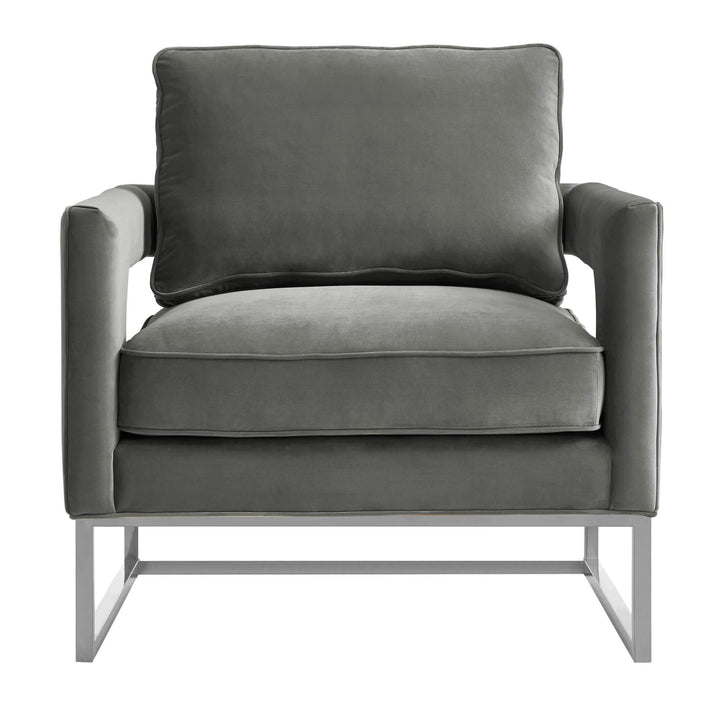 Asher Grey Velvet Chair