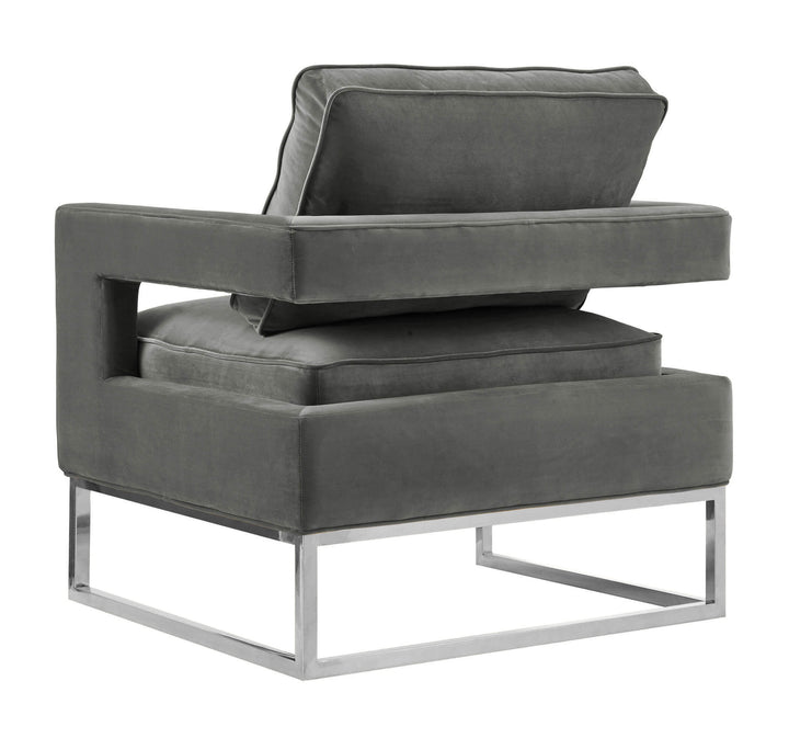 Asher Grey Velvet Chair