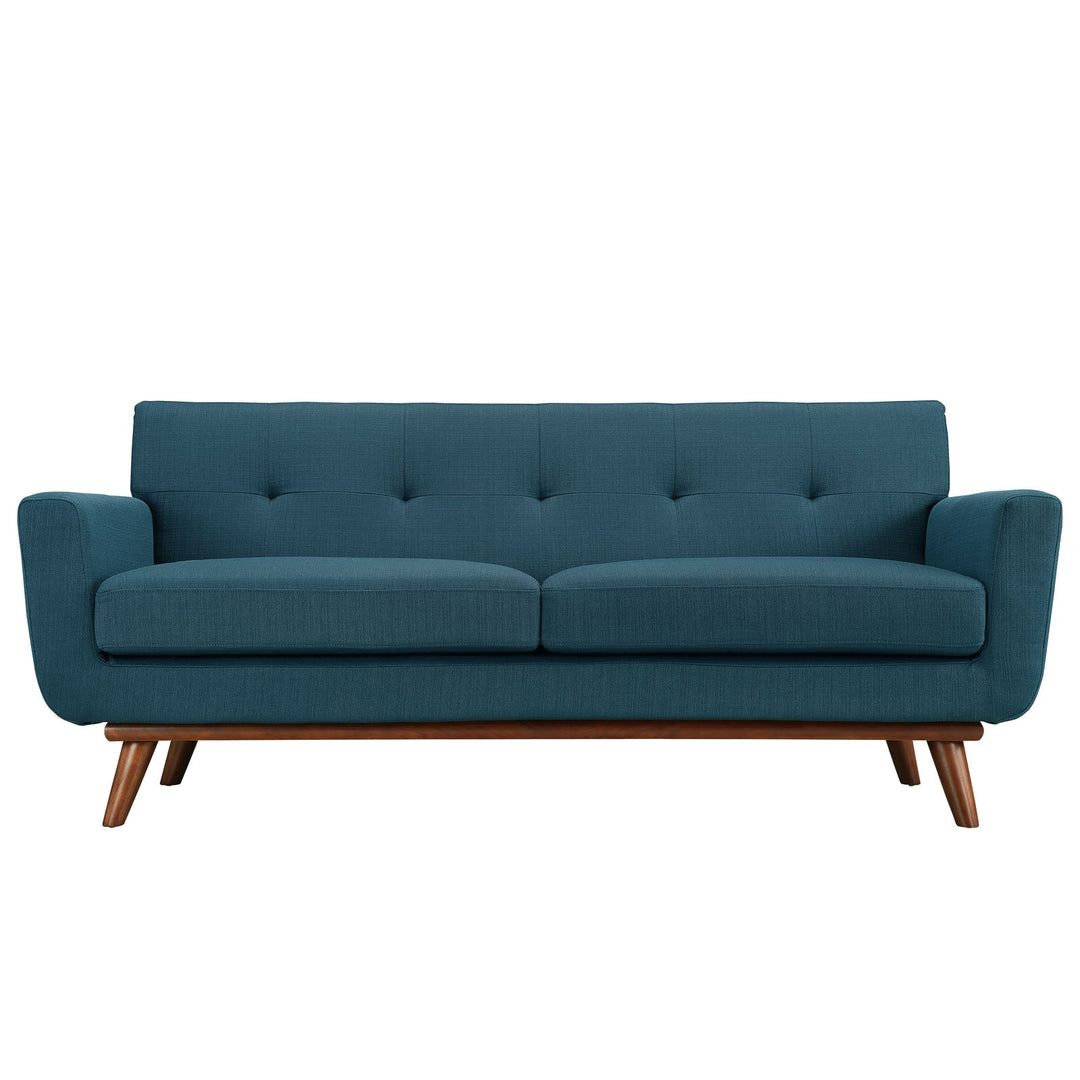 Gage Fabric Loveseat - Azure