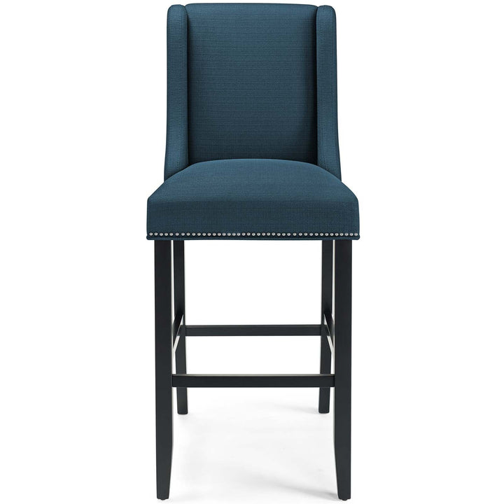 Rona Upholstered Fabric Bar Stool - Azure