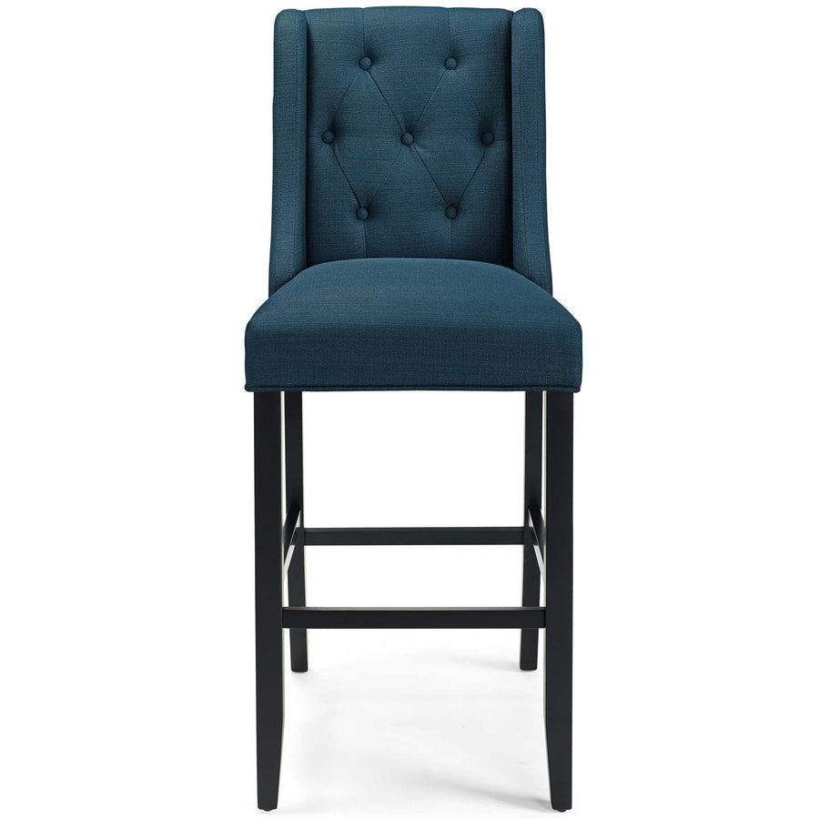 Troban Upholstered Fabric Bar Stool - Azure