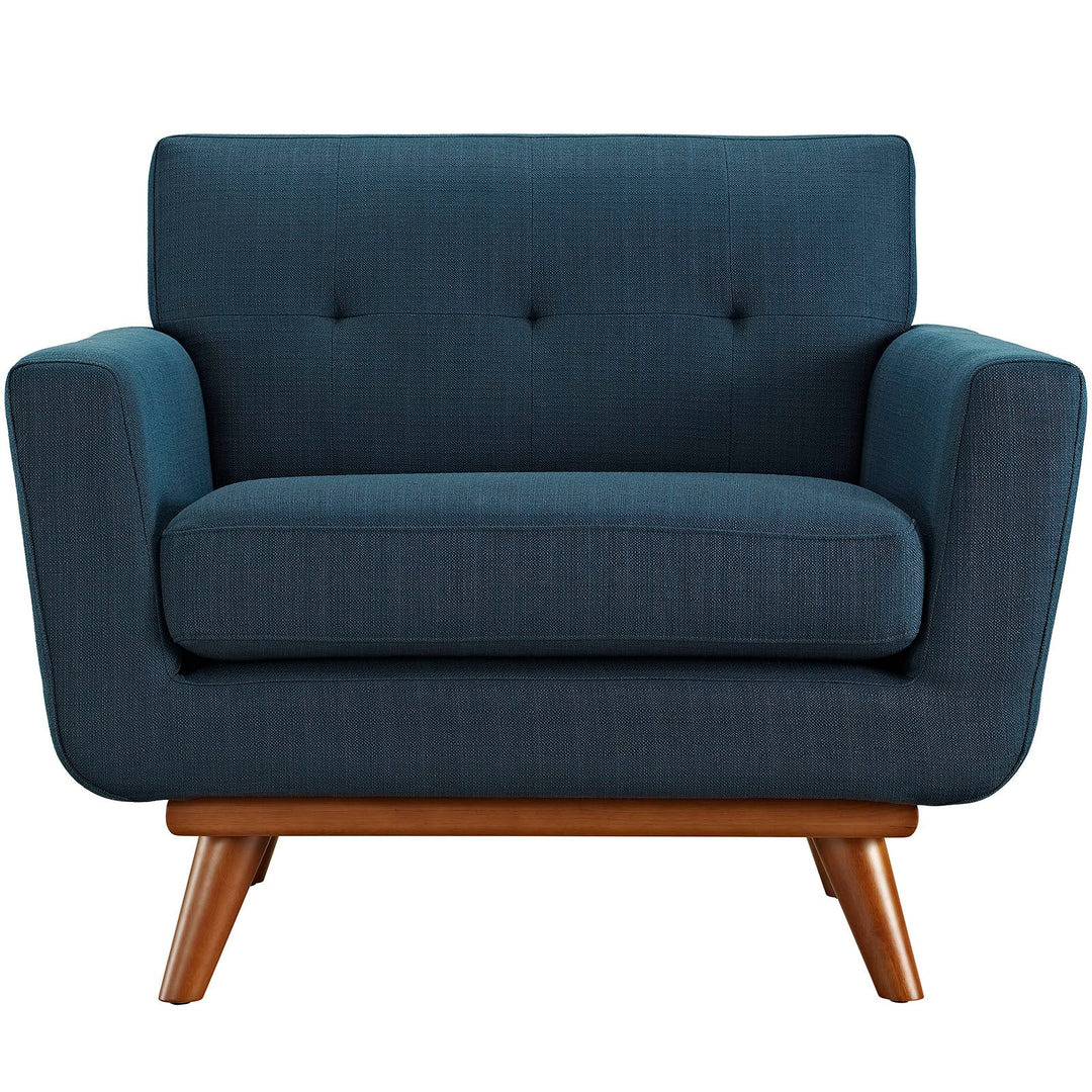 Gage Fabric Armchair - Azure