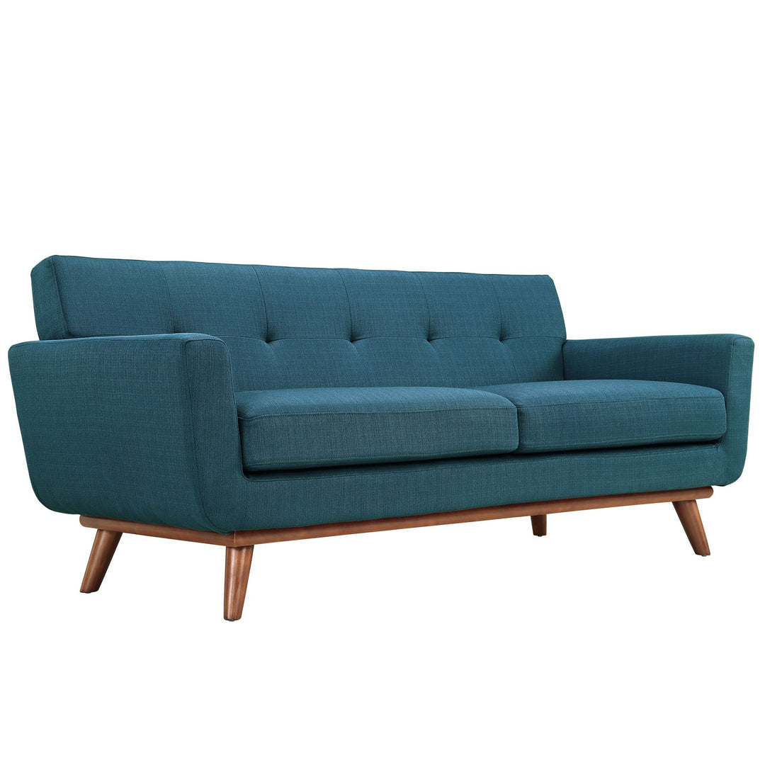 Gage Fabric Loveseat - Azure