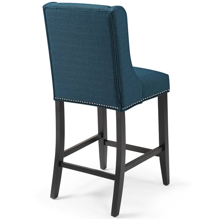 Rona Upholstered Fabric Counter Stool - Azure