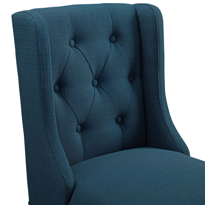 Troban Upholstered Fabric Bar Stool - Azure