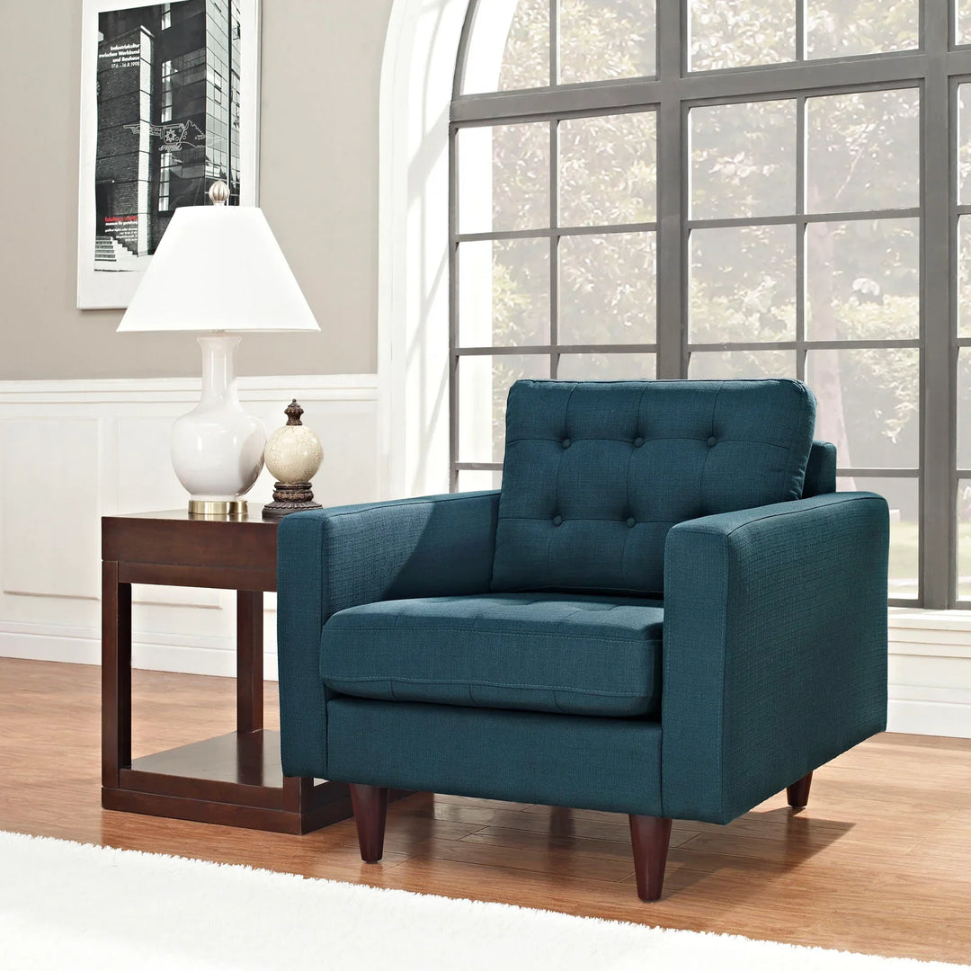 Semper Upholstered Armchair - Azure