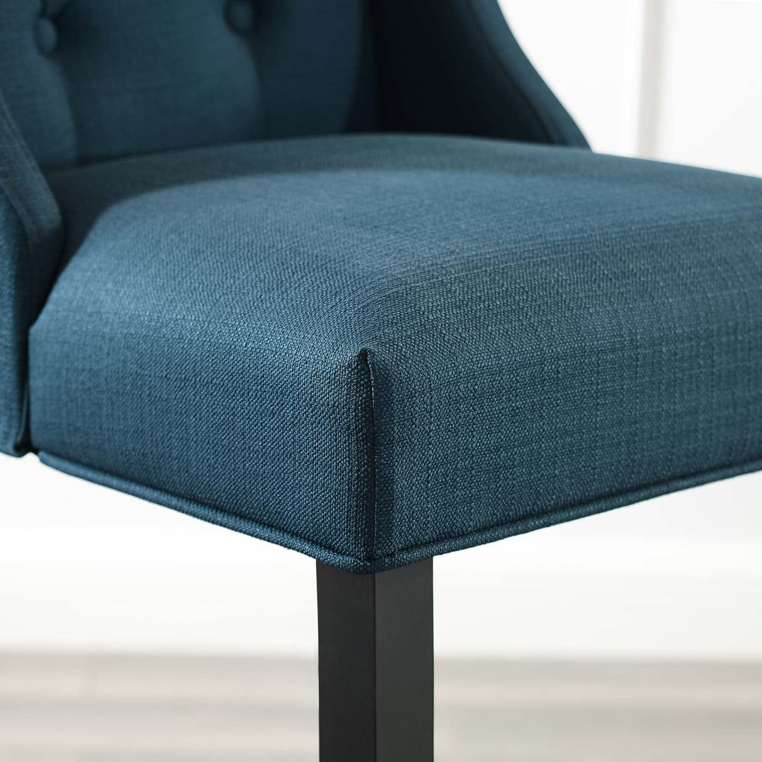 Troban Upholstered Fabric Bar Stool - Azure