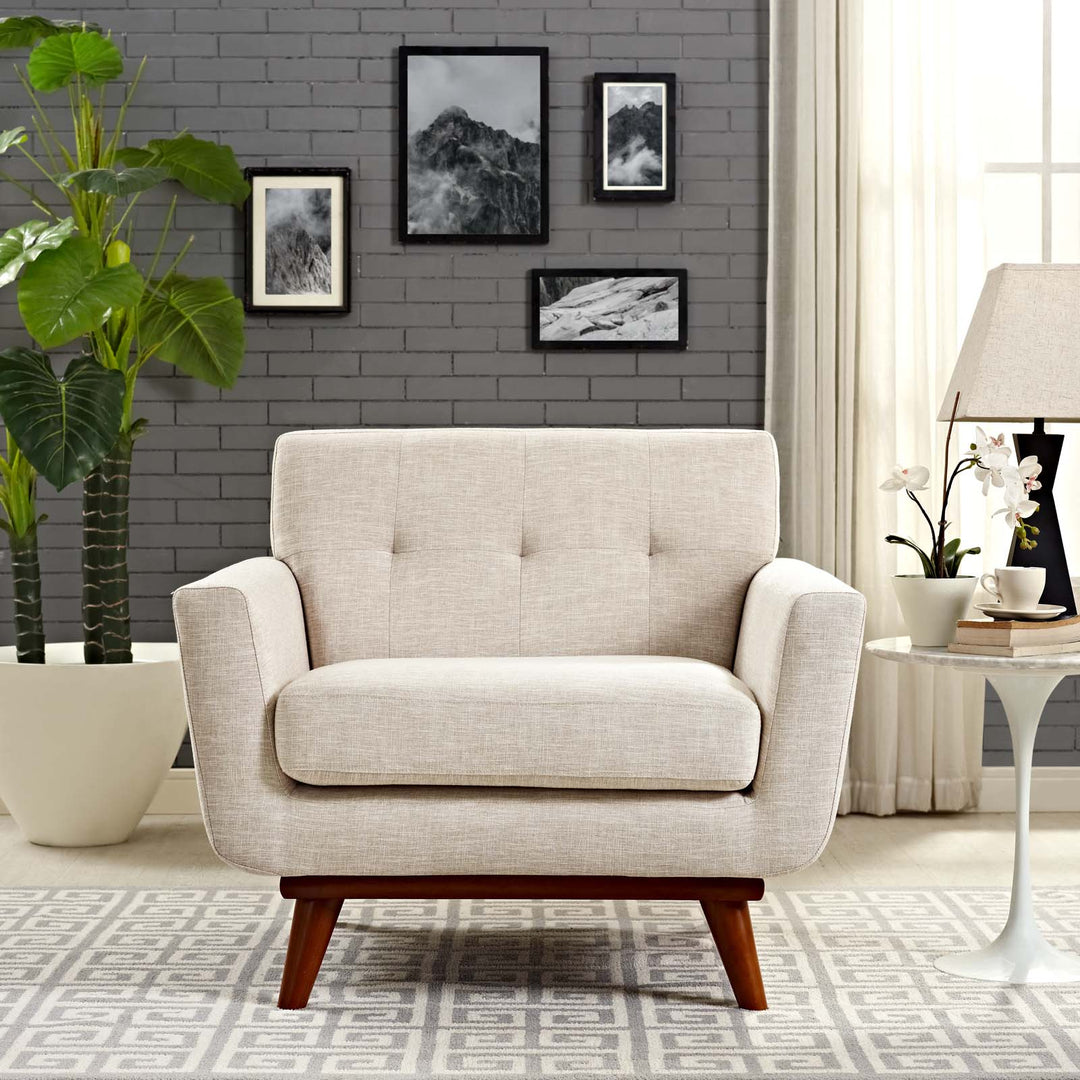 Gage Fabric Armchair - Beige