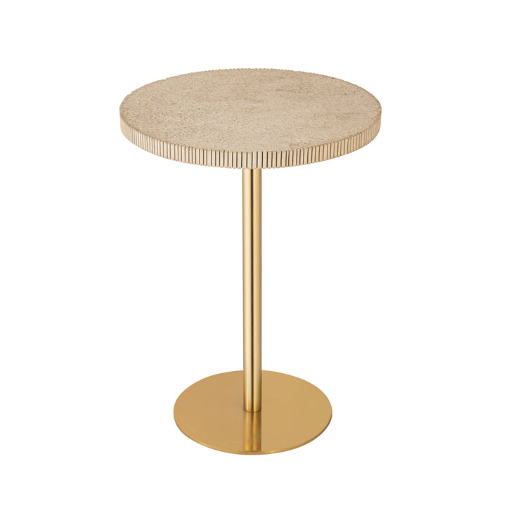 Bianca Gold Marble Side Table