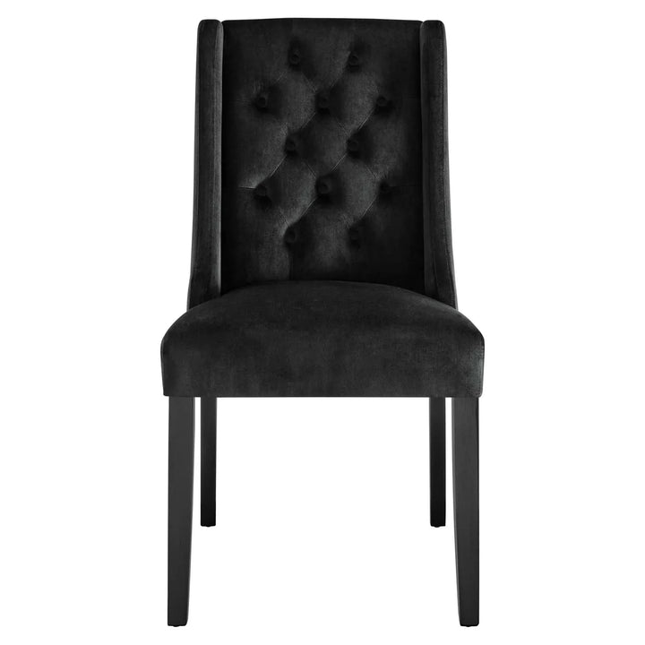 Troban Performance Velvet Dining Chairs Set Of 2 - Black