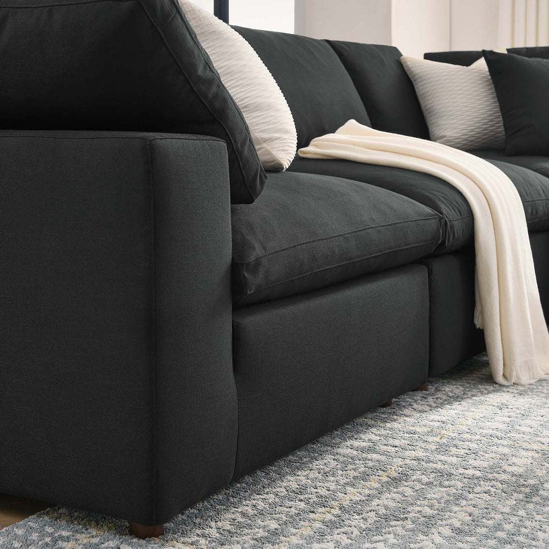 Moxi 5 Piece Sectional Sofa Set Black