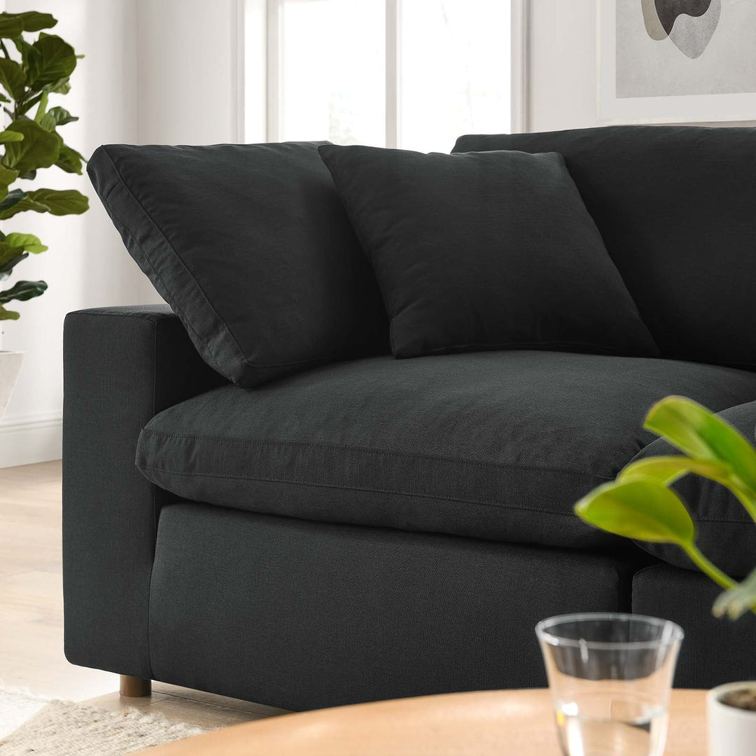 Moxi 2 Piece Sectional Sofa Set Black