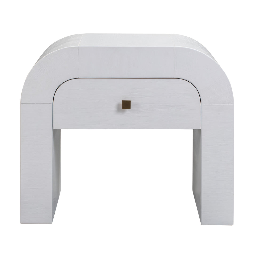 Bump White Nightstand