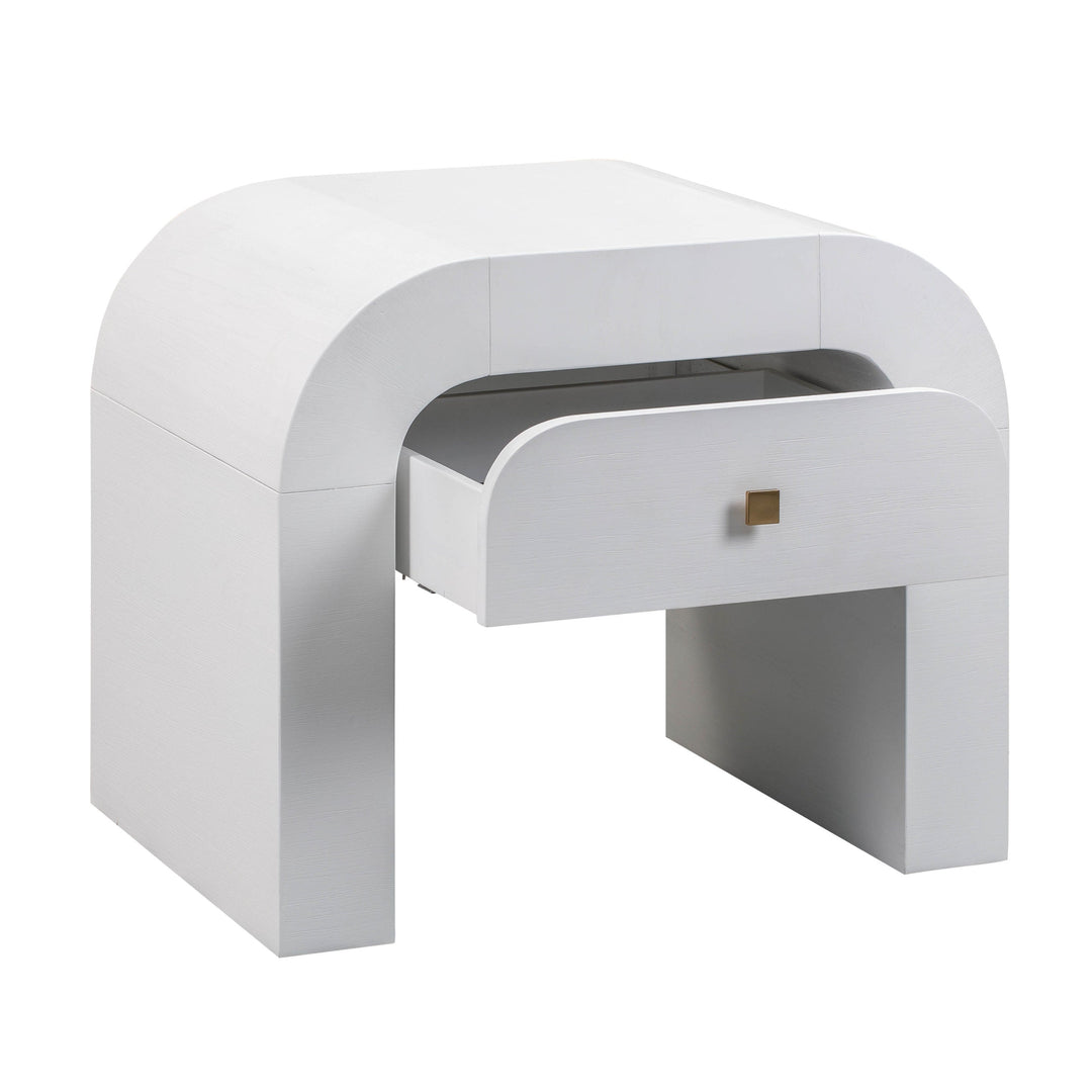 Bump White Nightstand