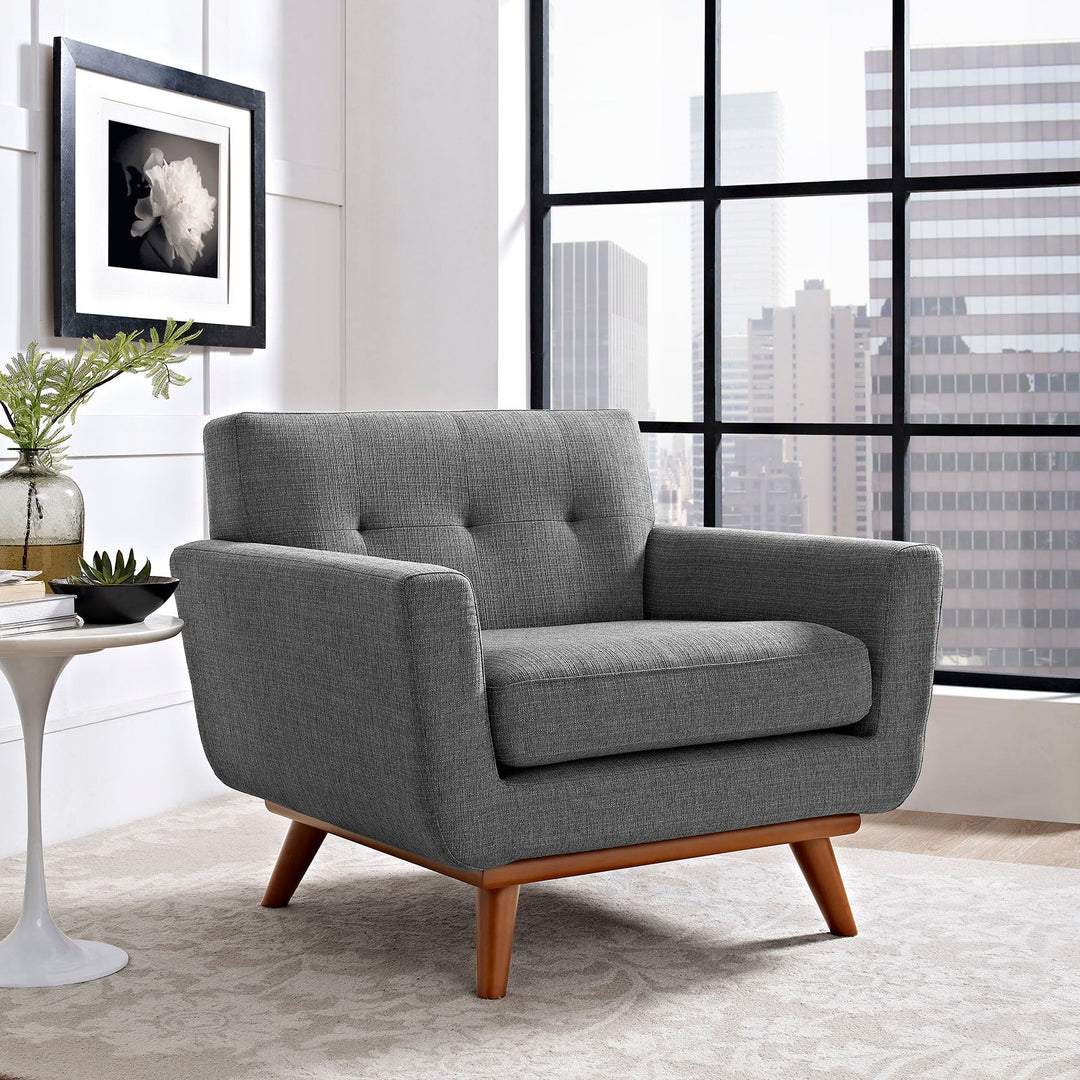 Gage Fabric Armchair - Gray
