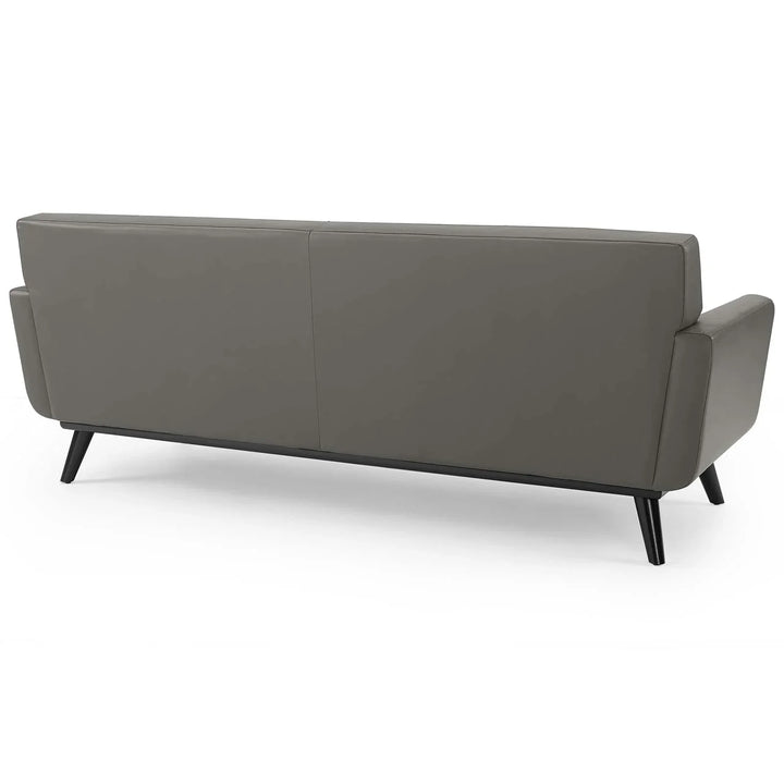 Gage Top Grain Leather Lounge Sofa - Gray