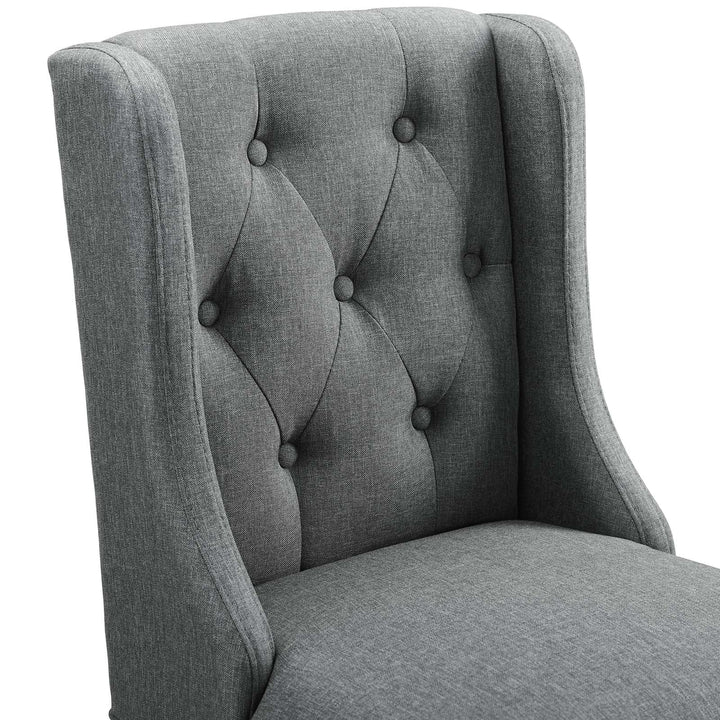 Troban Upholstered Fabric Counter Stool - Dark Gray