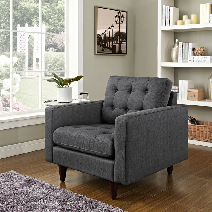 Semper Upholstered Armchair - Grey