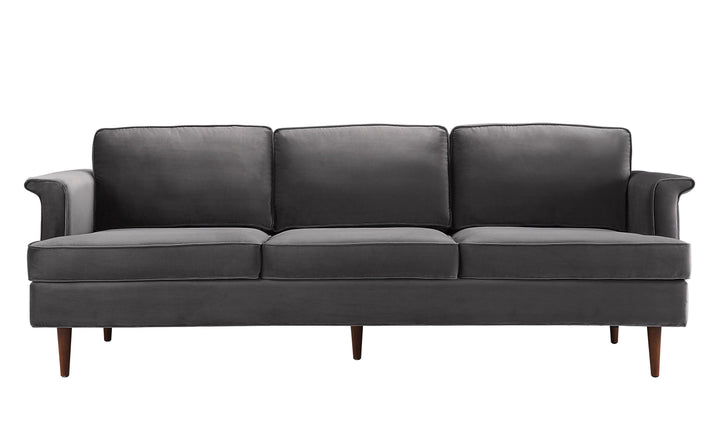 Harrison Grey Velvet Sofa