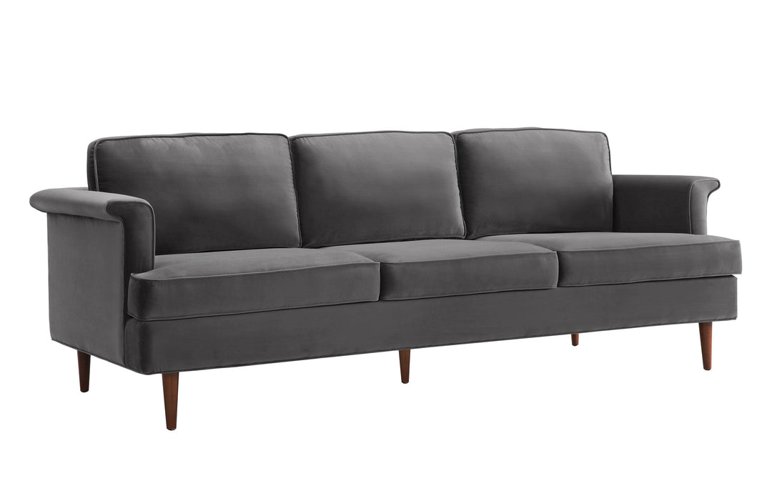 Harrison Grey Velvet Sofa
