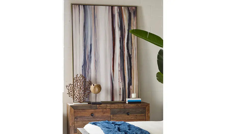 Hue Swathe Wall Decor Large With Frame