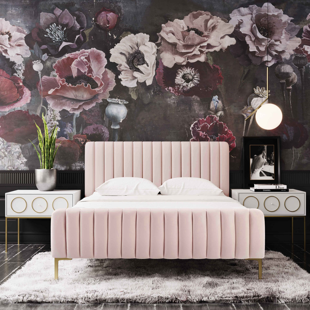 Isabella Blush Bed-Queen