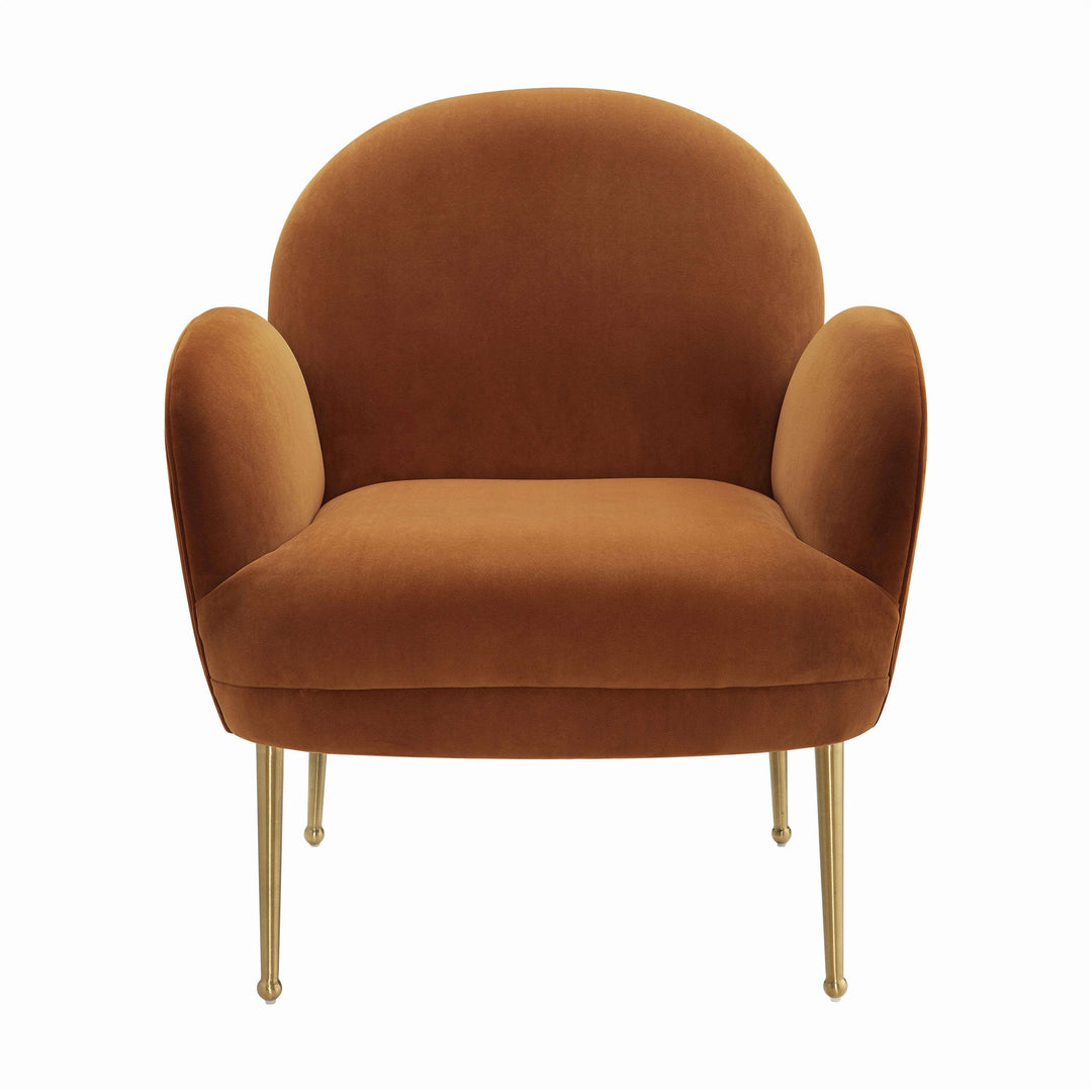 Isla Cognac Velvet Chair