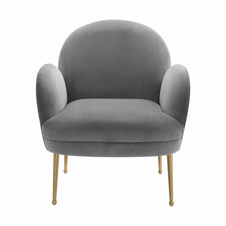 Isla Grey Velvet Chair