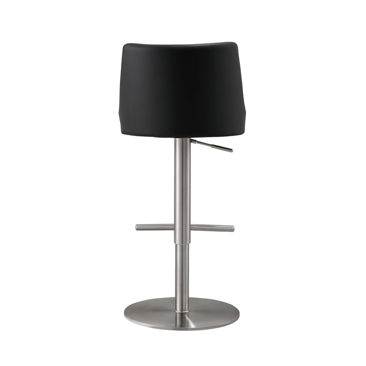 Jackson Black and Silver Adjustable Stool