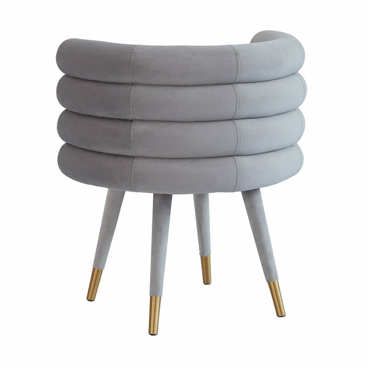 Jules Velvet Dining Chair - Grey