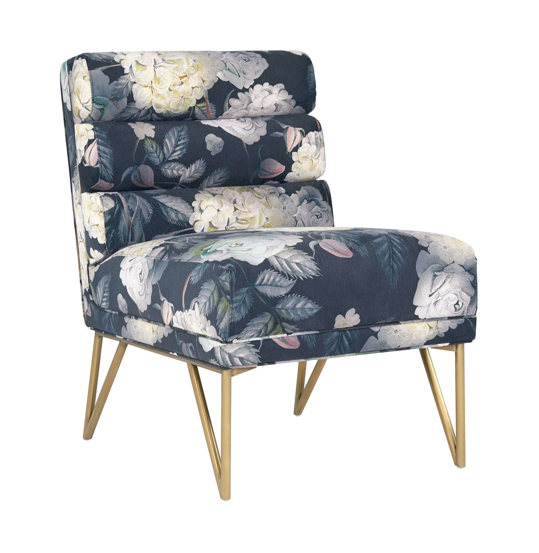Kelsey Floral Velvet Chair