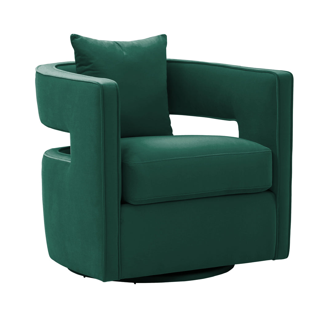 Hudson Forest Green Swivel Chair