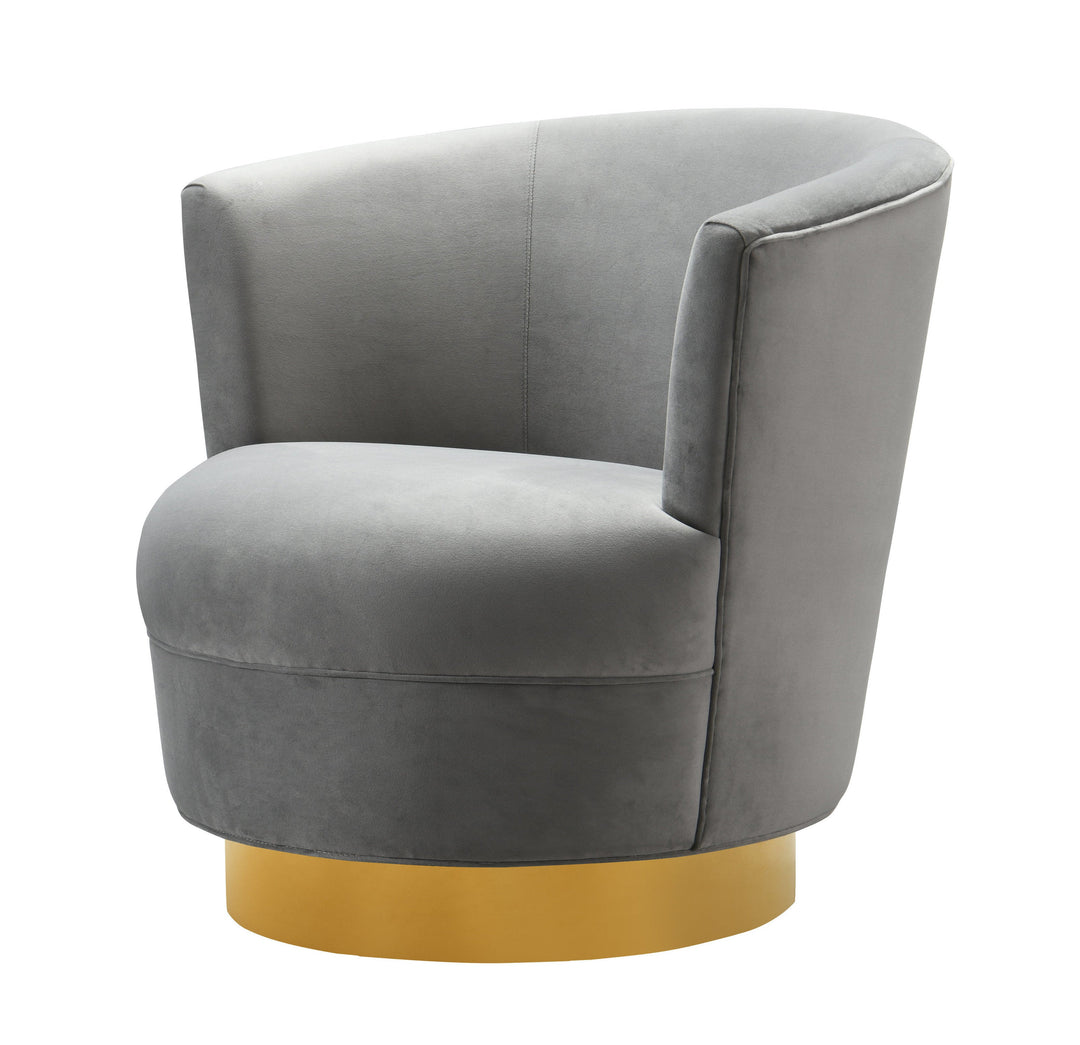 Liam Grey Swivel Chair