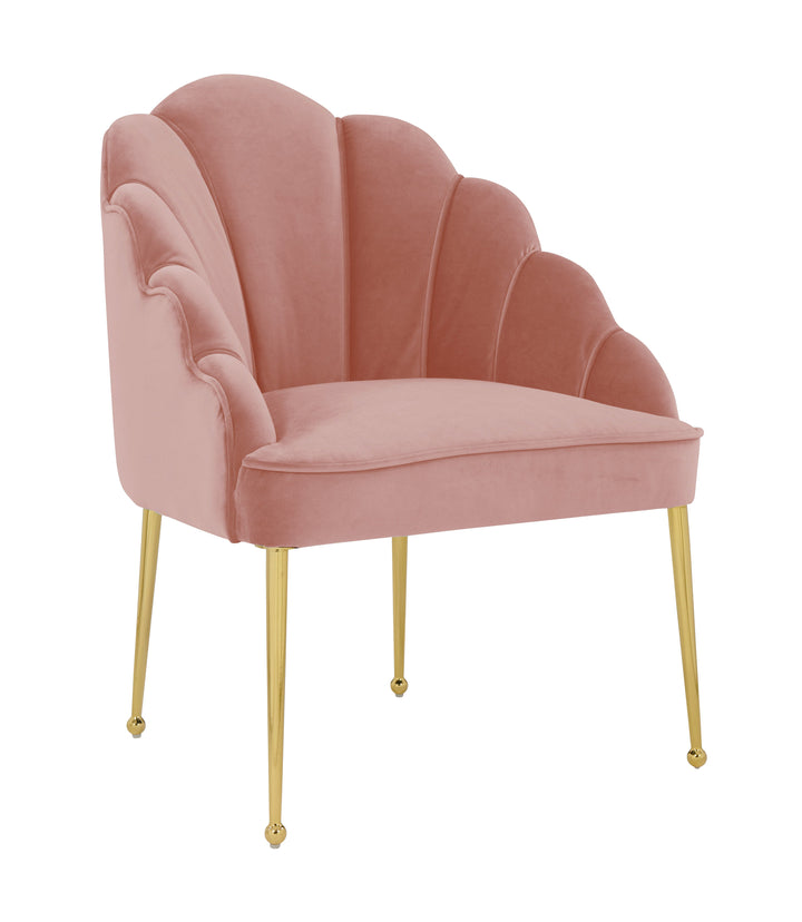 Lily Petite Blush Velvet Chair
