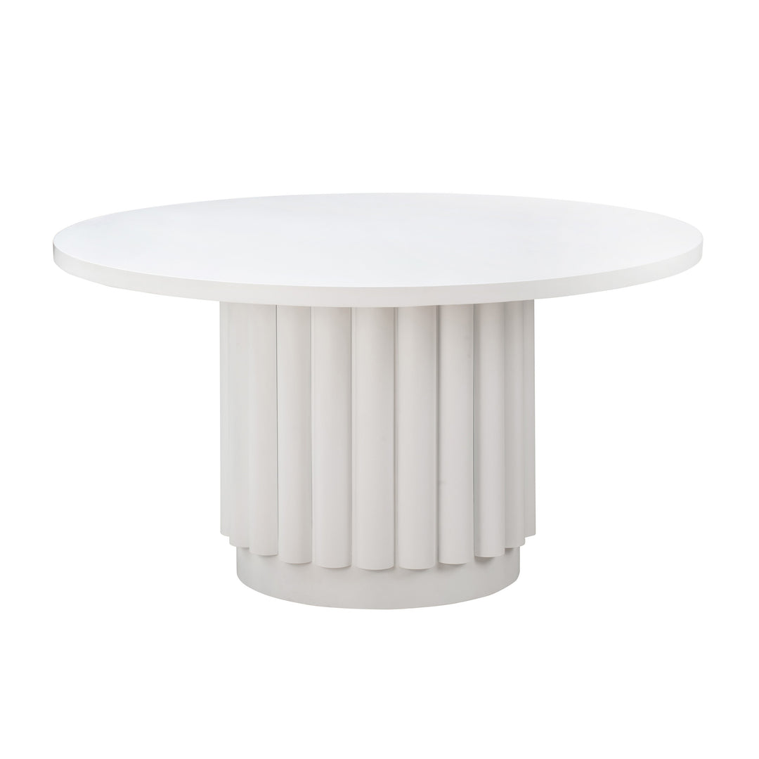 Luna White Round Dining Table