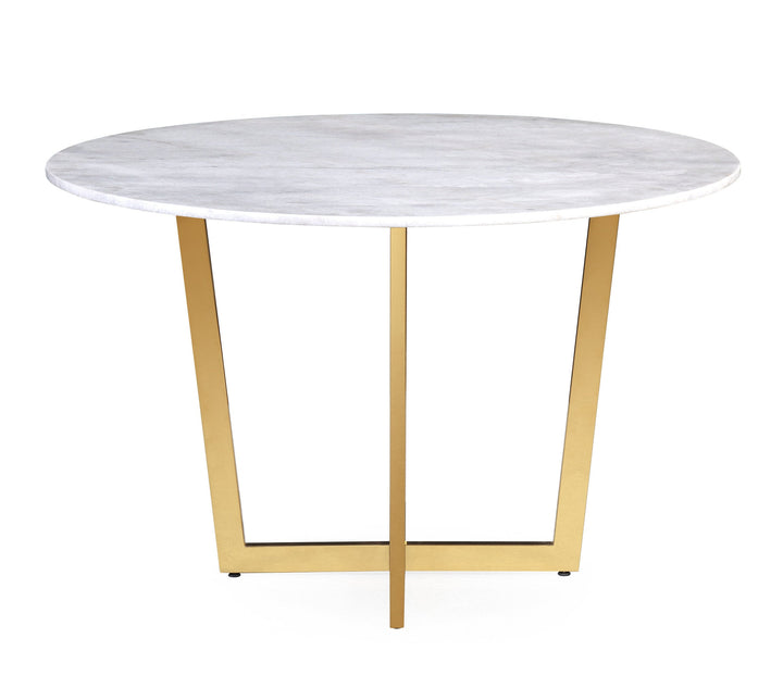 Maximus White Marble Dining Table