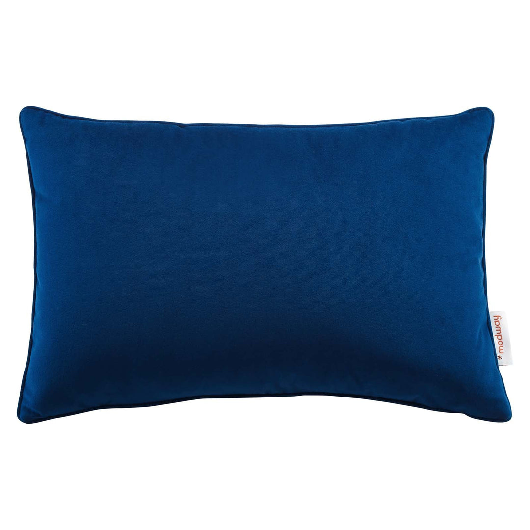 Nance Lumbar Throw Pillow With Insert 18"x12" - Navy