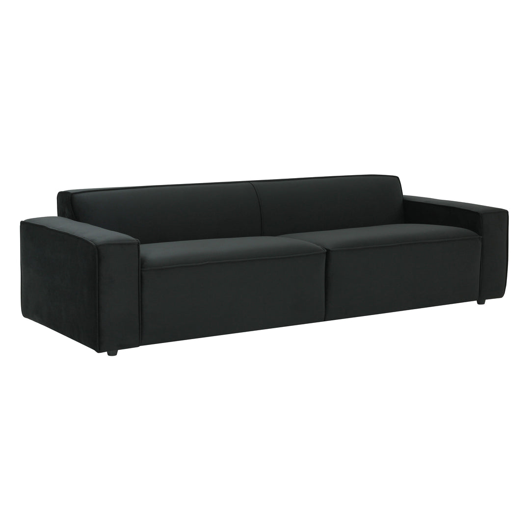 Ola Black Velvet Sofa