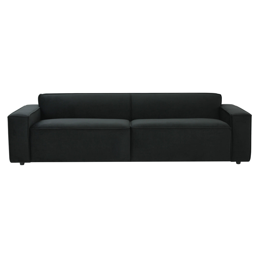 Ola Black Velvet Sofa