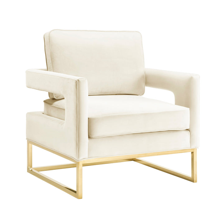 Olivia Cream Velvet Chair