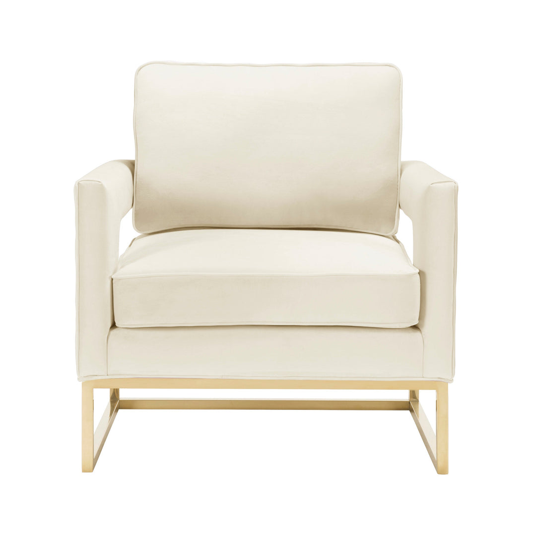 Olivia Cream Velvet Chair